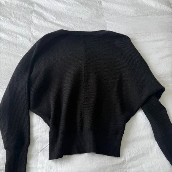 Philosophy Black V-Neck Lightweight Knit Sweater - Picture 3 of 3